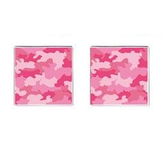 Camo Pink Cufflinks (square) by MooMoosMumma