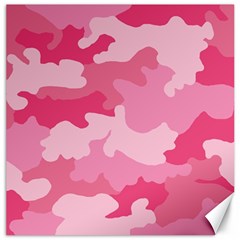 Camo Pink Canvas 16  X 16  by MooMoosMumma