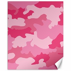 Camo Pink Canvas 11  X 14  by MooMoosMumma