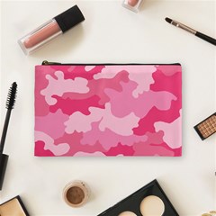 Camo Pink Cosmetic Bag (medium) by MooMoosMumma