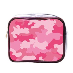 Camo Pink Mini Toiletries Bag (one Side) by MooMoosMumma