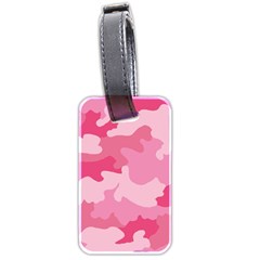 Camo Pink Luggage Tag (two Sides) by MooMoosMumma