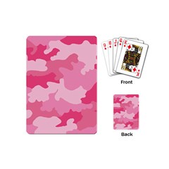 Camo Pink Playing Cards Single Design (mini) by MooMoosMumma