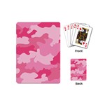 Camo Pink Playing Cards Single Design (Mini) Back