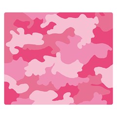 Camo Pink Double Sided Flano Blanket (small)  by MooMoosMumma