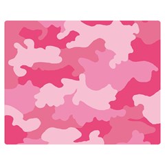 Camo Pink Double Sided Flano Blanket (medium)  by MooMoosMumma