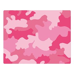 Camo Pink Double Sided Flano Blanket (large)  by MooMoosMumma