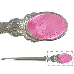 Pink Intricate Swirls Pattern Letter Opener by SpinnyChairDesigns