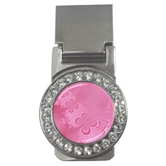 Pink Intricate Swirls Pattern Money Clips (cz)  by SpinnyChairDesigns