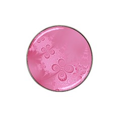 Pink Intricate Swirls Pattern Hat Clip Ball Marker (4 Pack)