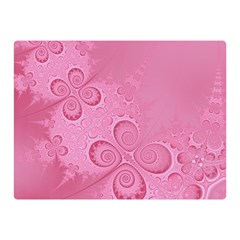 Pink Intricate Swirls Pattern Double Sided Flano Blanket (mini)  by SpinnyChairDesigns