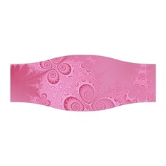 Pink Intricate Swirls Pattern Stretchable Headband by SpinnyChairDesigns