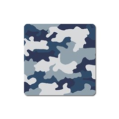 Camo Blue Square Magnet by MooMoosMumma