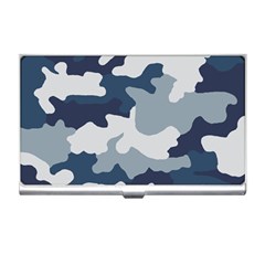 Camo Blue Business Card Holder by MooMoosMumma