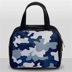 Camo Blue Classic Handbag (two Sides) by MooMoosMumma