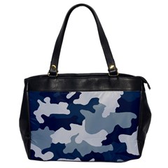 Camo Blue Oversize Office Handbag by MooMoosMumma