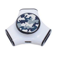 Camo Blue 3-port Usb Hub by MooMoosMumma