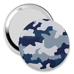 Camo Blue 3  Handbag Mirrors by MooMoosMumma