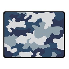 Camo Blue Double Sided Fleece Blanket (small)  by MooMoosMumma