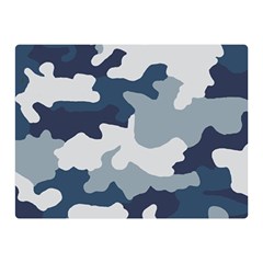 Camo Blue Double Sided Flano Blanket (mini)  by MooMoosMumma