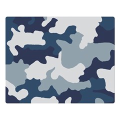 Camo Blue Double Sided Flano Blanket (large)  by MooMoosMumma