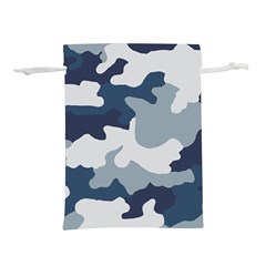 Camo Blue Lightweight Drawstring Pouch (l)