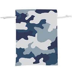 Camo Blue  Lightweight Drawstring Pouch (xl) by MooMoosMumma