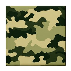 Camo Green Tile Coaster by MooMoosMumma