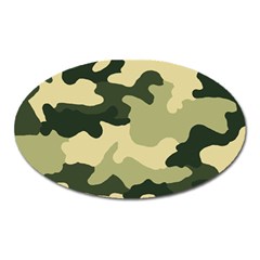 Camo Green Oval Magnet by MooMoosMumma