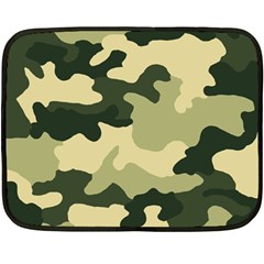 Camo Green Double Sided Fleece Blanket (mini)  by MooMoosMumma