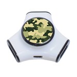 Camo Green 3-Port USB Hub Front