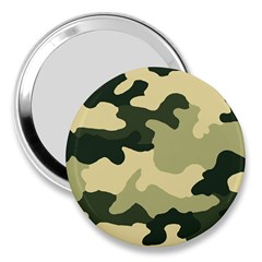 Camo Green 3  Handbag Mirrors by MooMoosMumma