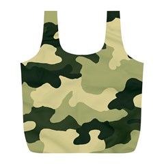 Camo Green Full Print Recycle Bag (l) by MooMoosMumma