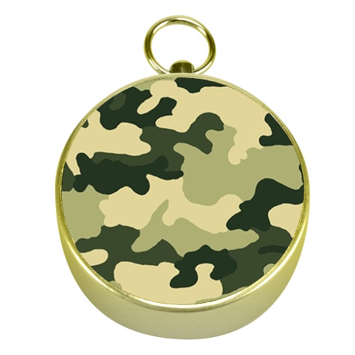 Camo Green Gold Compasses