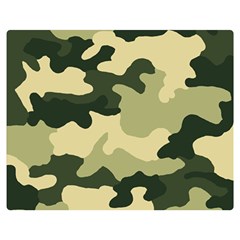 Camo Green Double Sided Flano Blanket (medium)  by MooMoosMumma