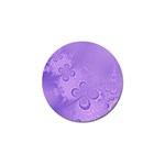 Purple Intricate Swirls Pattern Golf Ball Marker Front