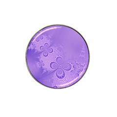 Purple Intricate Swirls Pattern Hat Clip Ball Marker (10 Pack) by SpinnyChairDesigns