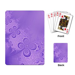 Purple Intricate Swirls Pattern Playing Cards Single Design (rectangle)