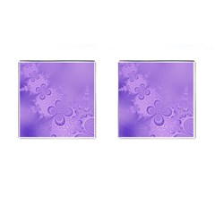 Purple Intricate Swirls Pattern Cufflinks (square) by SpinnyChairDesigns