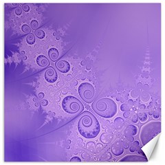 Purple Intricate Swirls Pattern Canvas 16  X 16  by SpinnyChairDesigns