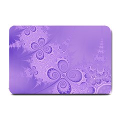 Purple Intricate Swirls Pattern Small Doormat  by SpinnyChairDesigns