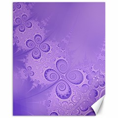 Purple Intricate Swirls Pattern Canvas 11  X 14  by SpinnyChairDesigns