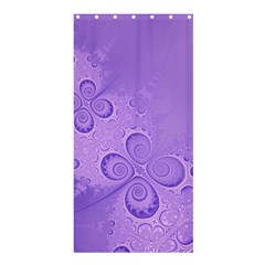 Purple Intricate Swirls Pattern Shower Curtain 36  X 72  (stall)  by SpinnyChairDesigns