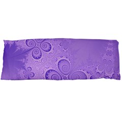 Purple Intricate Swirls Pattern Body Pillow Case Dakimakura (two Sides) by SpinnyChairDesigns