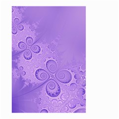 Purple Intricate Swirls Pattern Small Garden Flag (two Sides) by SpinnyChairDesigns