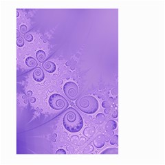 Purple Intricate Swirls Pattern Large Garden Flag (two Sides) by SpinnyChairDesigns