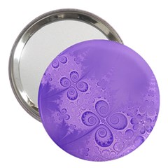 Purple Intricate Swirls Pattern 3  Handbag Mirrors by SpinnyChairDesigns