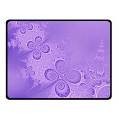 Purple Intricate Swirls Pattern Double Sided Fleece Blanket (small)  by SpinnyChairDesigns