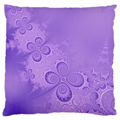 Purple Intricate Swirls Pattern Standard Flano Cushion Case (one Side) by SpinnyChairDesigns