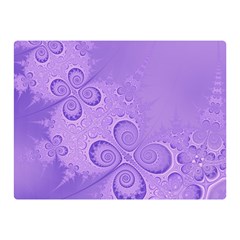 Purple Intricate Swirls Pattern Double Sided Flano Blanket (mini)  by SpinnyChairDesigns